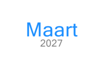 Maart 2027