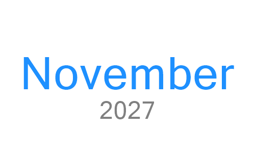 November 2027