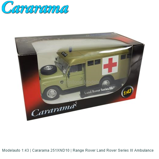 Leer Het serveerster Modelauto 1:43 | Cararama 251XND10 | Range Rover Land Rover Series III  Ambulance