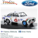 Modelauto 1:43 | Trofeu RR.FI18 | Ford Escort RS 1800 Mk.II | ekniikan Maailma 1978 #4 - H.Mikkola - A.Hertz