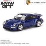 Modelauto 1:64 | MiniGT MGT00451 | Porsche 911 Ruf CTR Anniversary Donker Blauw