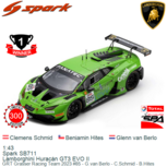 1:43 | Spark SB711 | Lamborghini Hurac&aacute;n GT3 EVO II | GRT Grasser Racing Team 2023 #85 - G.van Berlo - C.Schmid - B.Hites
