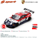 1:43 | Spark SB744 | Porsche 911 GT3 R (992) | GMG Racing by Car Collection Motorsport 2023 #132 - J.Bleekemolen - P.Long - J.S