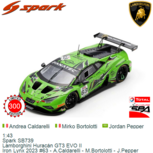1:43 | Spark SB739 | Lamborghini Hurac&aacute;n GT3 EVO II | Iron Lynx 2023 #63 - A.Caldarelli - M.Bortolotti - J.Pepper