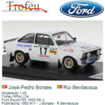 Modelauto 1:43 | Trofeu RRAL124 | Ford Escort RS 1600 Mk.II | Publiracing 1983 #17 - J.Borges - R.Bevilacqua