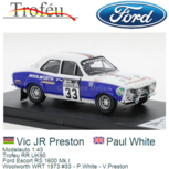 Modelauto 1:43 | Trofeu RR.UK90 | Ford Escort RS 1600 Mk.I | Woolworth WRT 1973 #33 - P.White - V.Preston