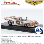 Modelauto 1:43 | Trofeu DSN-143 | Chevron B36 Gr.6 S2.0 | Soci&eacute;t&eacute; Racing Organisation 1978 #29 - M.Dubois - D.Gache -