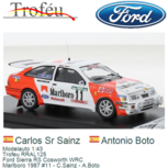 Modelauto 1:43 | Trofeu RRAL125 | Ford Sierra RS Cosworth WRC | Marlboro 1987 #11 - C.Sainz - A.Boto