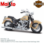 Motorfiets 1:18 | Maisto 20-18860M-BEIGE | Harley Davidson FLHTCUI Ultra Classic Electra Glide Matt Beige 2005