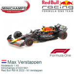 Modelauto 1:43 | Minichamps 410231801 | Red Bull RB18 2023 - M.Verstappen