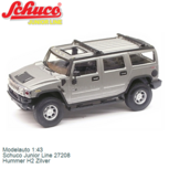 Modelauto 1:43 | Schuco Junior Line 27208 | Hummer H2 Zilver