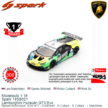 Modelauto 1:18 | Spark 18SB021 | Lamborghini Hurac&aacute;n GT3 Evo | Barwell Motorsport 2020 #77 - S.Mitchell - R.Collard - R.Co