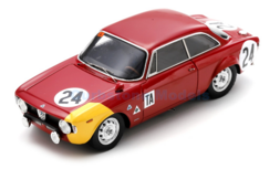 Modelauto 1:43 | Spark US376 | Alfa Romeo Giulia Sprint GTA | Autodelta S.p.a. 1968 #24 - L.Cella - T.Zeccoli - G.Biscaldi