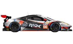 Modelauto 1:43 | Looksmart LSLM149 | Ferrari 488 GTE EVO LMGTE-AM | JMW Motorsport 2022 #66 - R.van der Zande - M.Kvamme - J.Ha