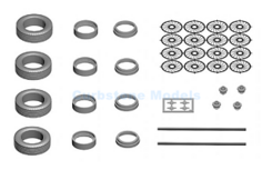 Bouwpakket 1:43 | Tameo PWT01 | Wielen Spokes Wheels 1950