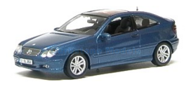 Modelauto 1:43 | Dealer Mercedes06 | Mercedes Benz Sport Coupe Metallic Blue 2000