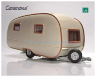 Accessoire 1:43 | Cararama Caravan3 | Caravan Wit White