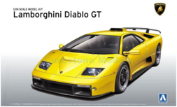Bouwpakket 1:24 | Aoshima AO01050 | Lamborghini Diablo GT Yellow 1990
