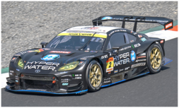 Modelauto 1:43 | Spark 43SGT25002 | Toyota GR86 | HYPER WATER Racing INGING 2025 #2 - Y.Tsutumi - H.Taira