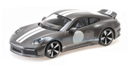 Modelauto 1:18 | Minichamps 155062004 | Porsche 911 Sport Classic 992 Grijs metallic 2022