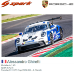 Modelauto 1:43 | Spark SA275 | Porsche 911 GT3 Cup 2024 #55 - A.Ghiretti
