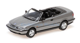 Modelauto 1:87 | Minichamps 870170134 | Saab 900 turbo 16s aero cabriolet Grijs metallic 1987