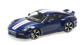 Modelauto 1:18 | Minichamps 155062005 | Porsche 911 992 Sport Classic Blauw metallic 2022