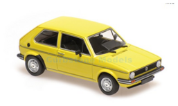 Modelauto 1:43 | Minichamps 940055160 | Volkswagen Gold 2 Doors (Mk.1) Yellow 1980