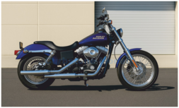 Motorfiets 1:18 | Maisto 20-23103 | Harley Davidson FXDBI Dyna Street Bob Blue 2006