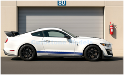 Modelauto 1:18 | Maisto 31452WHITE | Shelby Ford Mustang GT500 White and Blue 2020