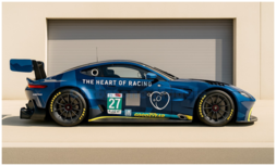 Modelauto 1:64 | Spark 64S072 | Aston Martin Vantage AMR GT3 Evo LMGT3 | Heart of Racing Team 2025 #27 - Z.Robichon - I.James -
