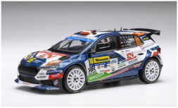 Modelauto 1:43 | IXO-Models RAM951.22 | Skoda Fabia RS Rally2 WRC 2024 - J.Hain - C.Wagner