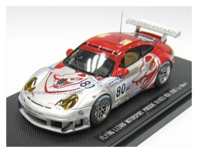 Modelauto 1:43 | Ebbro EBB43778 | Porsche 911 GT3 RSR | Flying Lizard Motorsport 2005 #80 - J.Van Overbeek - L.Pechnik - S.Neim