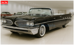 product1:18 | Sunstar 5188 | Pontiac Bonneville Convertible Black 1959
