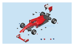 Product 1:43 | Tameo TMK429 | Scuderia Ferrari SF15-T 2015 - S.Vettel - K.Raikkonen