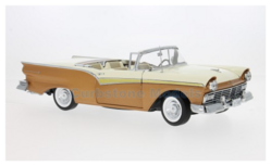 Product 1:18 | Sunstar 1349 | Ford Fairlane 500 Skyliner Bronze and Colonial White 1957