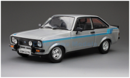 Product 1:18 | Sunstar 4637R | Ford Escort Harrier Zilver Metallic and Blue 1980