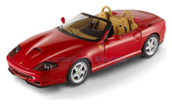 Product 1:18 | Hotwheels Elite N2054 | Ferrari 550 Barchetta Pininfarina Rood 2001