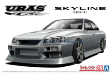 Product 1:43 | Aoshima AO06134 | Nissan Uras Skyline ER34 Silver 2001