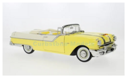 Product 1:18 | Sunstar 5059 | Pontiac Star Chief Open Convertible Avalon Yellow and White Mist 1955