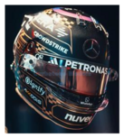 Product 1:5 | Spark 5HF236 | Bell Helmet | Petronas Mercedes AMG F1 Team 2025 #63 - G.Russell