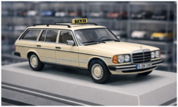 Product 1:43 | IXO-Models CLC693N.22 | Mercedes Benz 200T (S123) Taxi Creme 1979