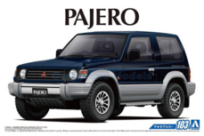 Product 1:24 | Aoshima AO05697 | Mitsubishi Pajero XR-II Blue 1991