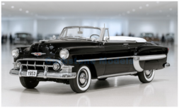 Product 1:18 | Sunstar 1626 | Chevrolet Bel Air Open Convertible Black 1953