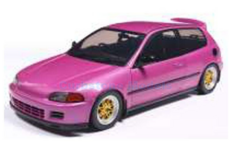Product 1:18 | Solido SO1810409 | Honda Civic (EG6) Solido Works Pink Metallic 1991