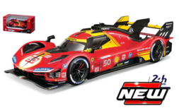 Product 1:43 | Bburago 18-36322-24#50 | Ferrari 499P Hypercar | AF-Corse 2024 #50 - N.Nielsen - M.Molina - A.Fuoco