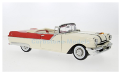 Product 1:18 | Sunstar 5058 | Pontiac Star Chief Open Convertible Caste Gray and Bolero Red 1955