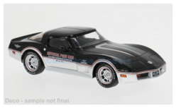 Product 1:43 | IXO-Models CLC650N.22 | Chevrolet Corvette C3 Black and Silver 1980