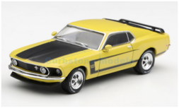 Product 1:64 | MiniGT MGT01342 | Ford Mustang Boss 302 Fastback Sportsroof Competition Yellow 1969