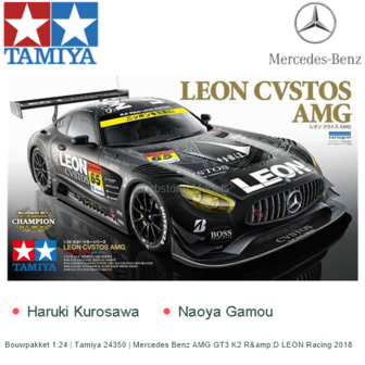 Observeer Vervagen roman Bouwpakket 1:24 | Tamiya 24350 | Mercedes Benz AMG GT3 K2 R&D LEON Racing  2018